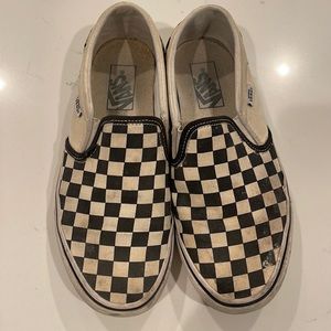 Women’s checkered vans